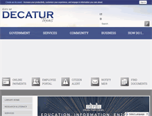 Tablet Screenshot of decaturpubliclibrary.com